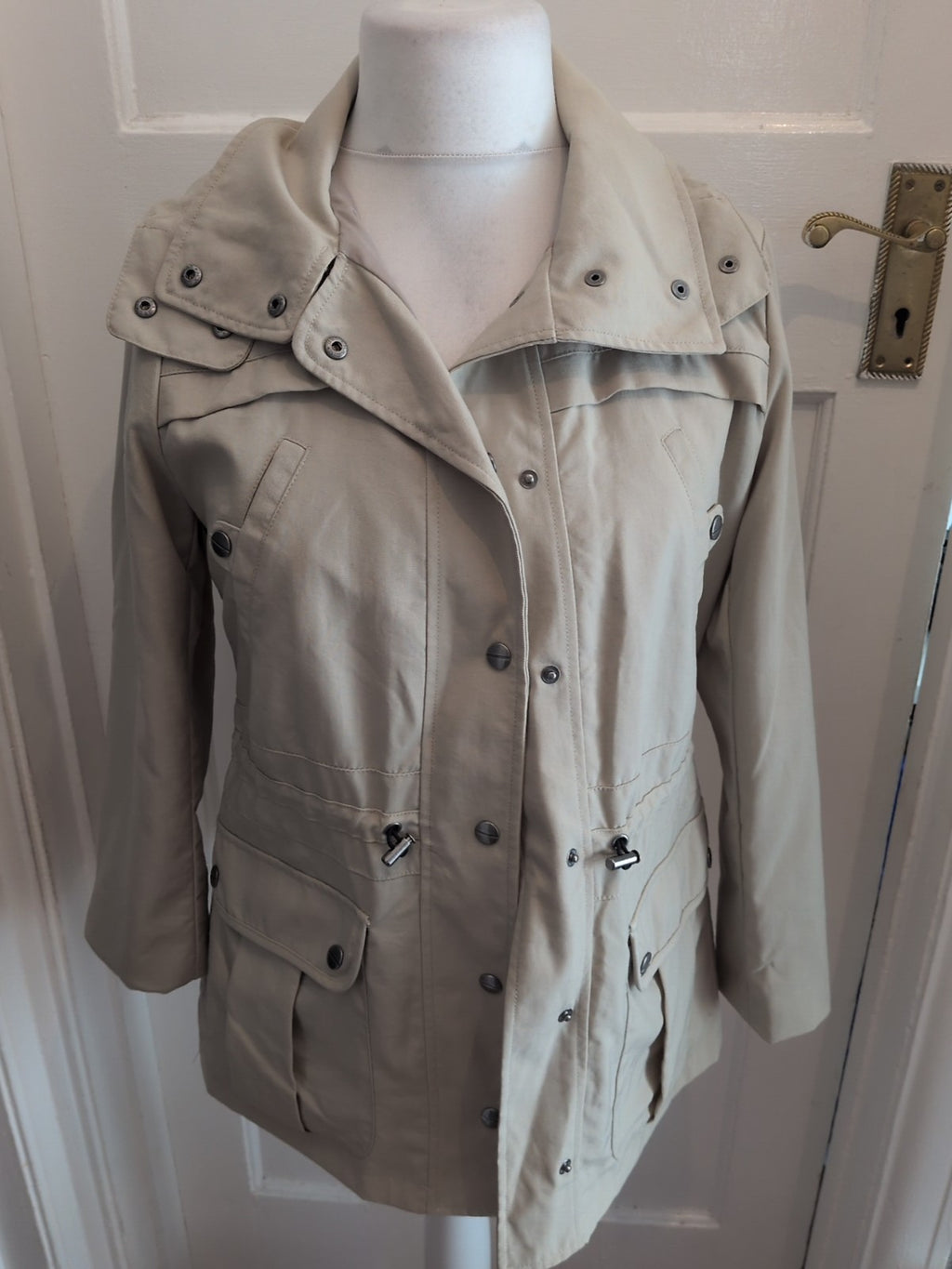 Marks And Spencer 10 Neutral Lined Coat