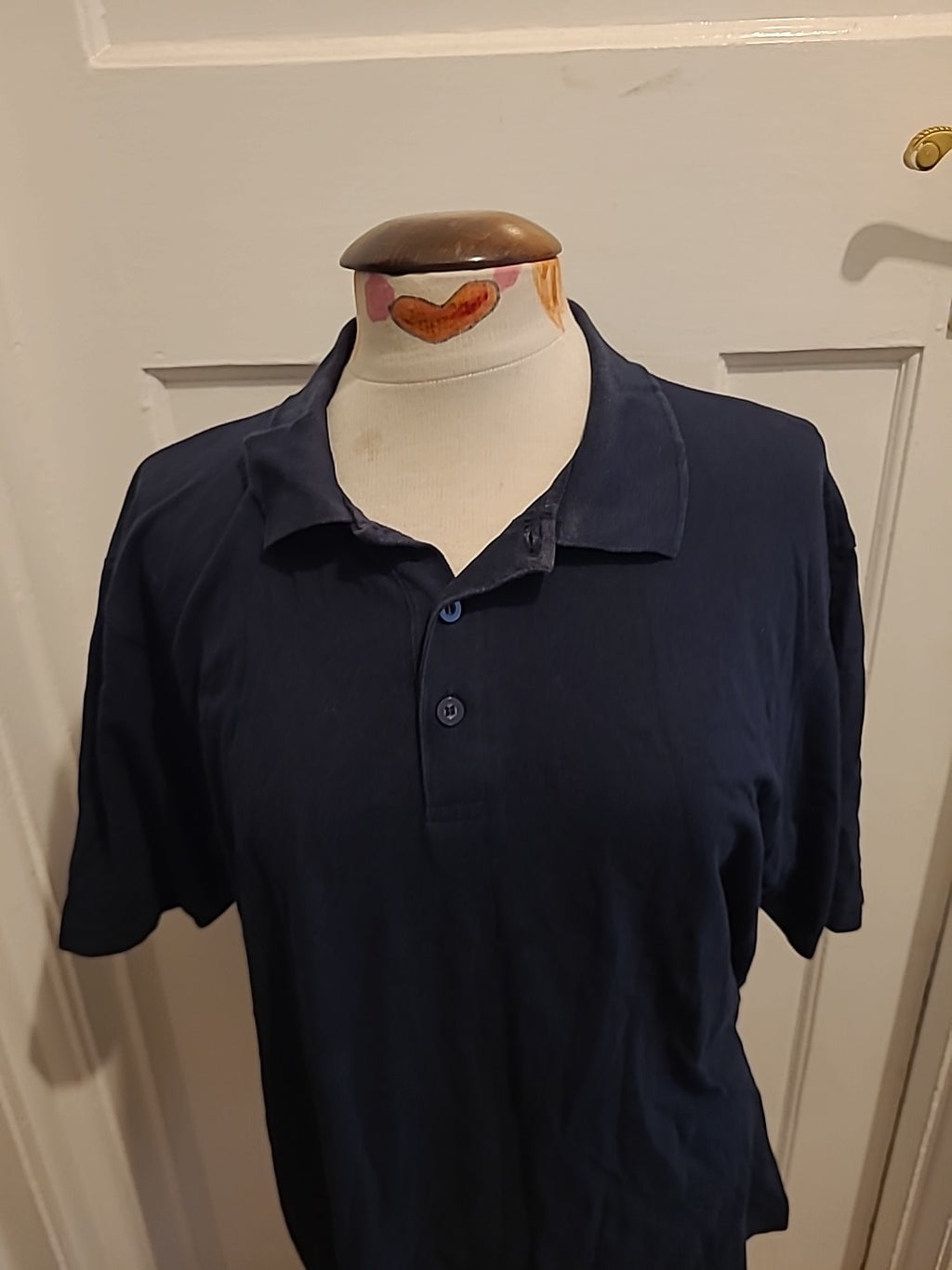 Mwns Blue Harbour Size Large Dark Navy Short Sleeved Polo