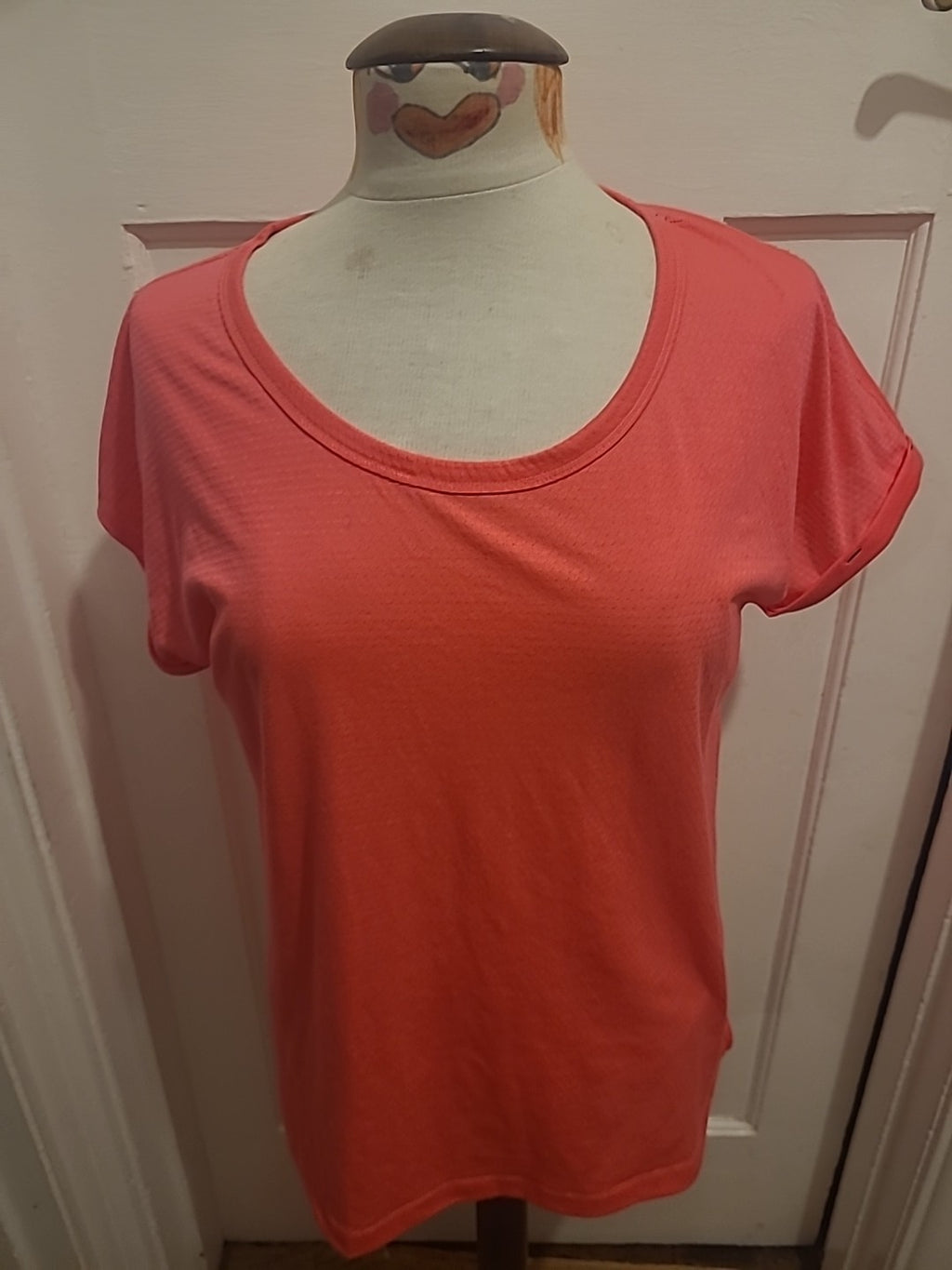 Ladies NXsport Size 12 Hot Bright Pink Short Sleeved Tshirt