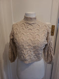 Ladies Asos Size 6 Beige Knit Long Sleeved Jumper
