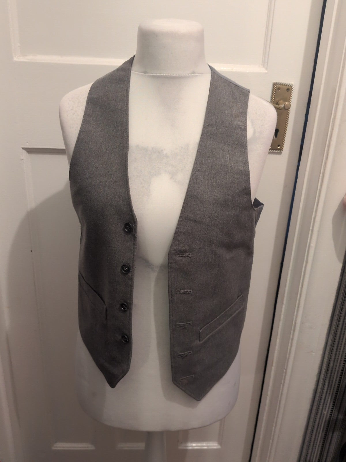 Small Grey Lined Waistcoat Suit
