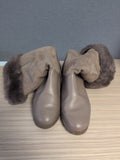 Moorlands UK 5 Beige Faux Fur Ankle Boots