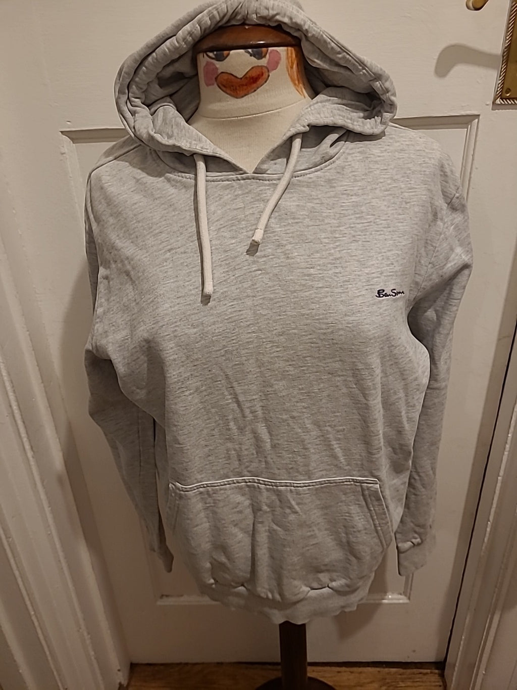 Mens Ben Sherman Size Small Grey Pullover Hoodie