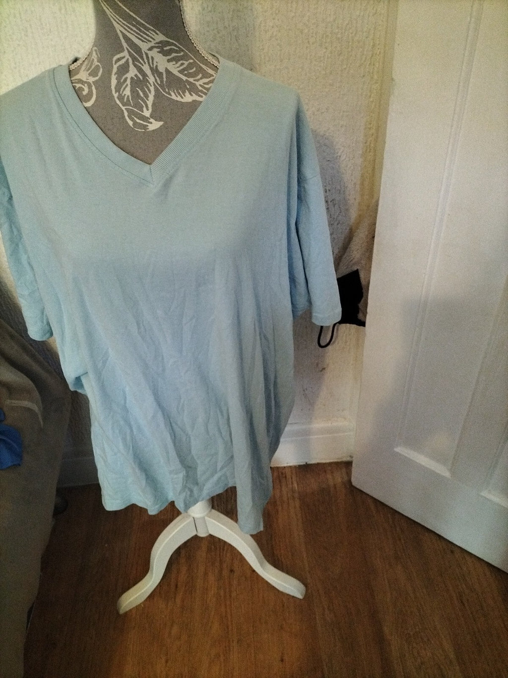 Mens Charles Wilson Size 2xl Light Blue Short Sleeved Tshirt