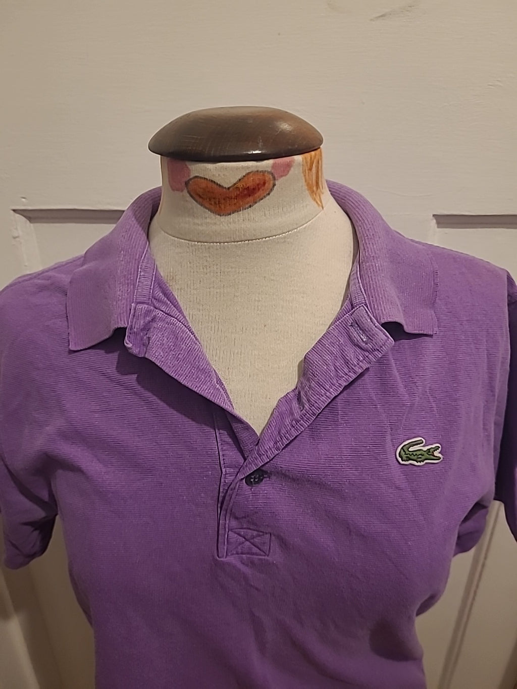 Mens Lacoste Size Small Purple Short Sleeved Polo