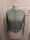 Primark 12 Pale Mint Long Sleeve Buttoned Cardigan