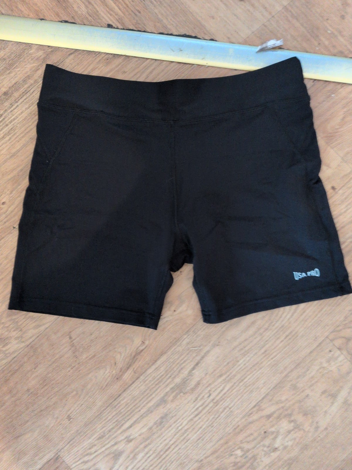 USA Pro 8 Black Biker Shorts