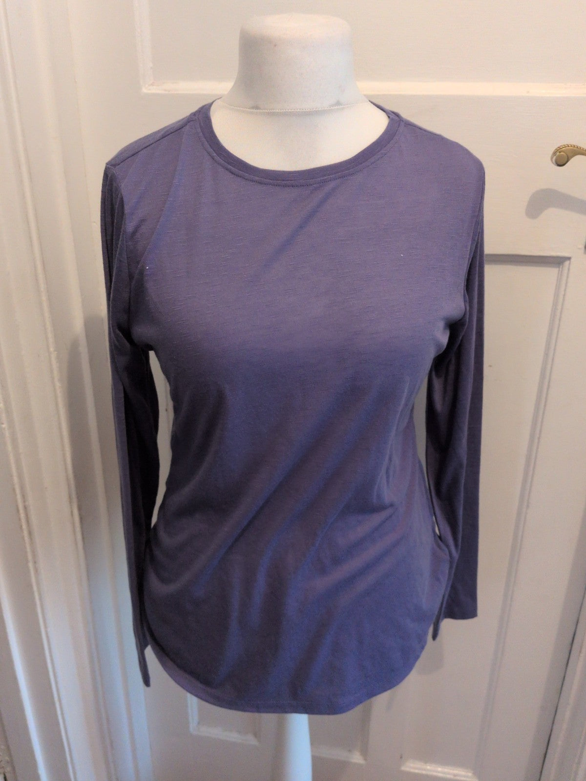 Ladies Next Sp Size 16 Purple Long Sleeve Round Neck T-shirt