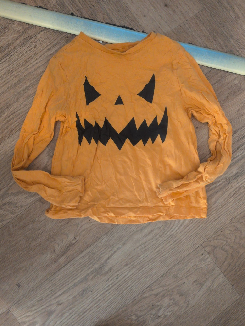 F&F 6-7 Years Orange Long Sleeve Halloween T-shirt