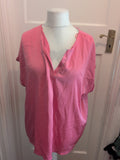Bonita 2XL Pink Short Sleeve T-shirt Blouse