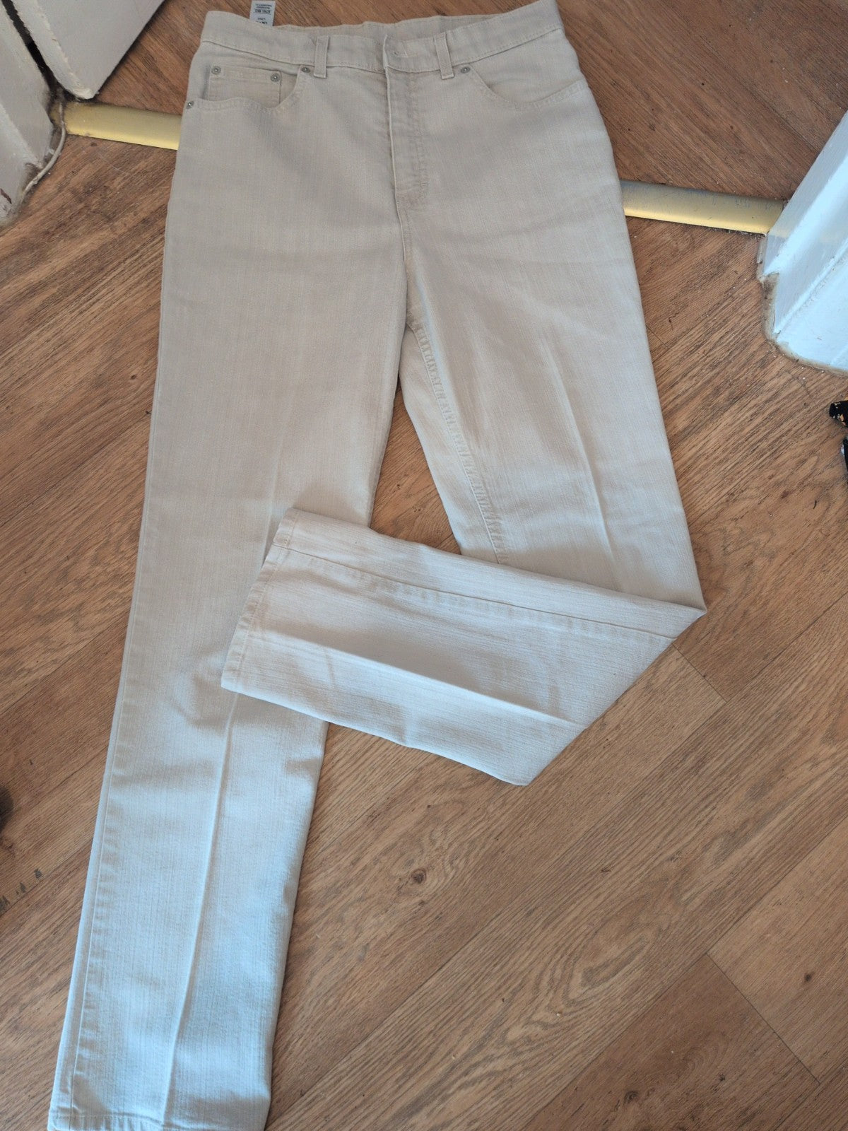 Marks And Spencer 12 Long Leg Parchment Jeabs