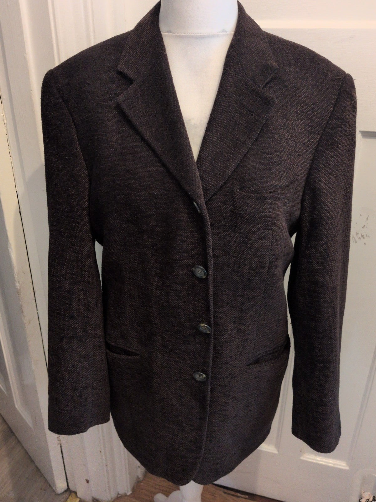 Gashgais Large Dark Brown Suit Jacket