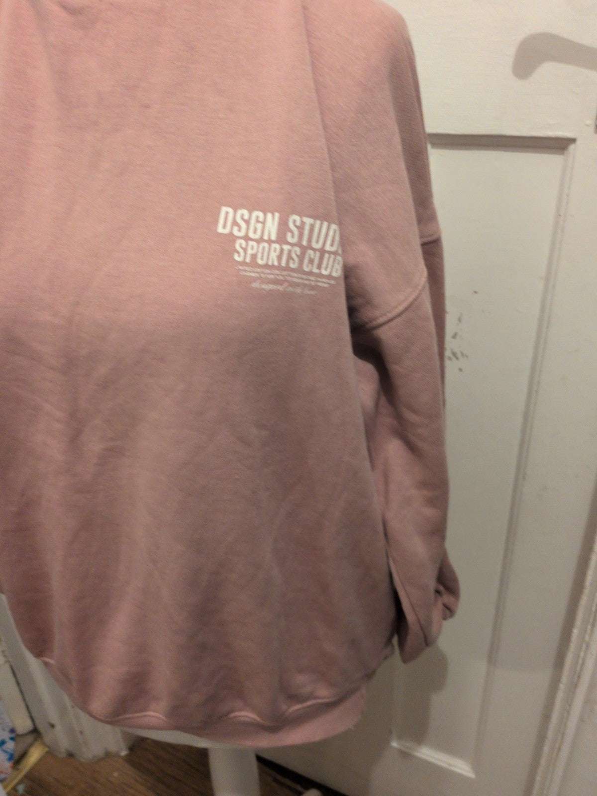 Boohoo XS Pink Printed Sweatshirt