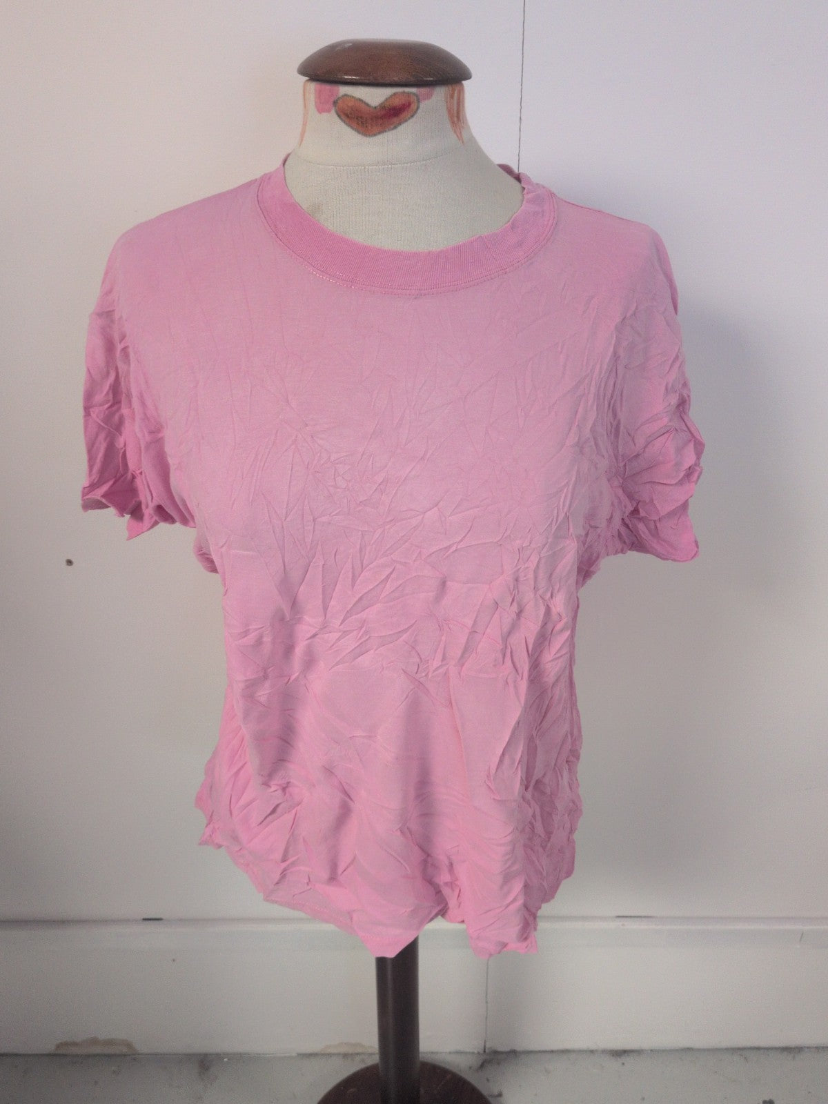 Ladies Casual Club Size 12 Pink Short Sleeve T-shirt