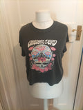 Ladies Grateful Deed Size XL Grey Printed Short Sleeved Tshirt