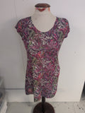Medium Multi Coloured Cap Sleeve T-shirt