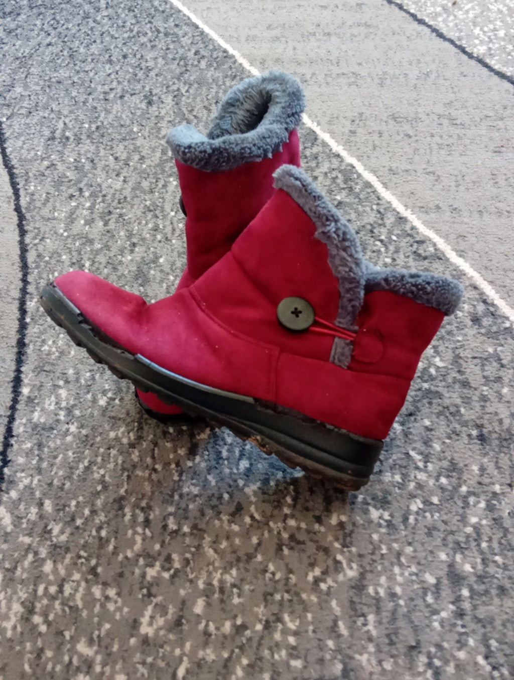 Ladies Trueform Boots Red Size 3 Free Delivery
