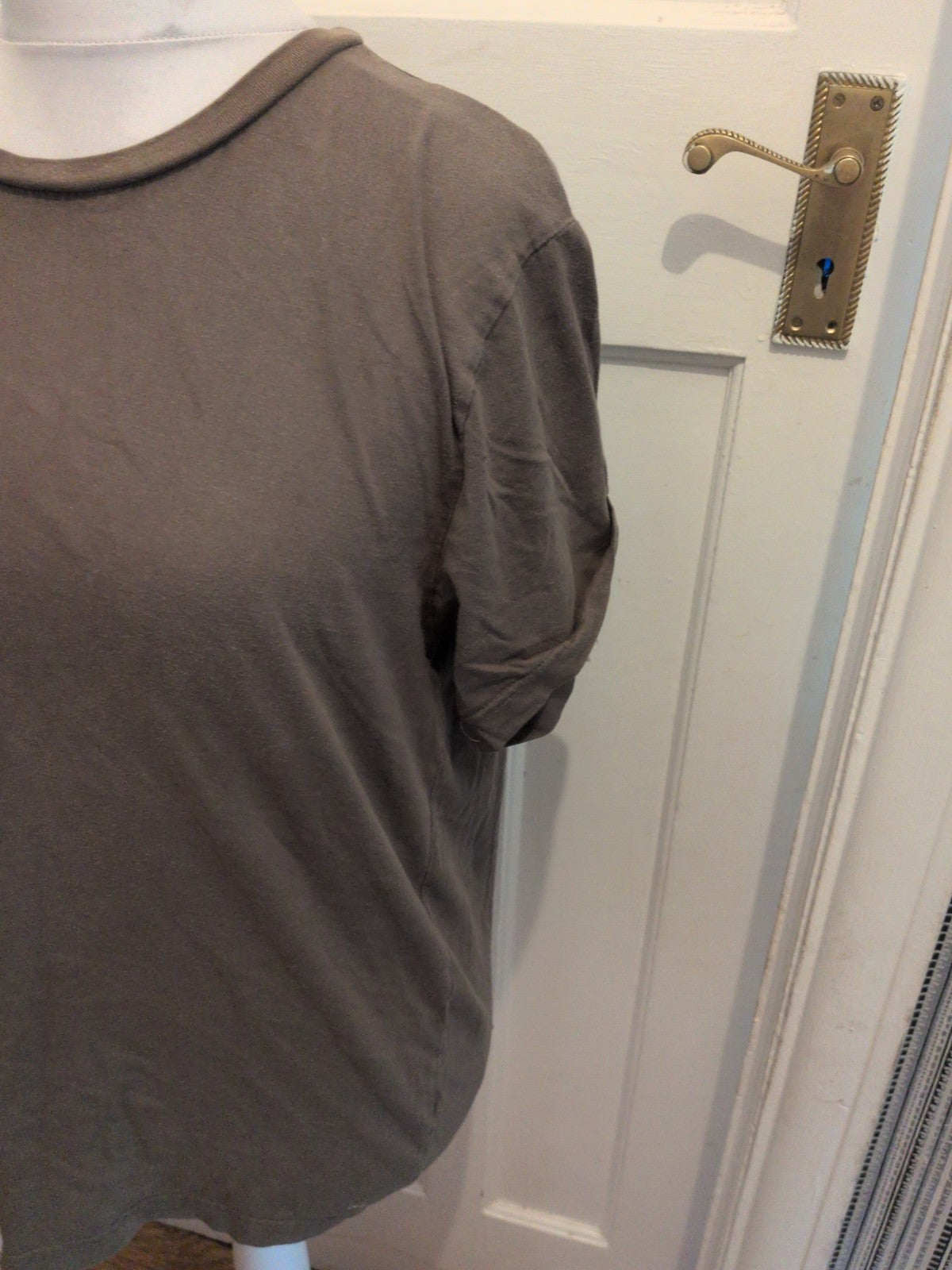 Zara 2XL Khaki Short Sleeve T-shirt