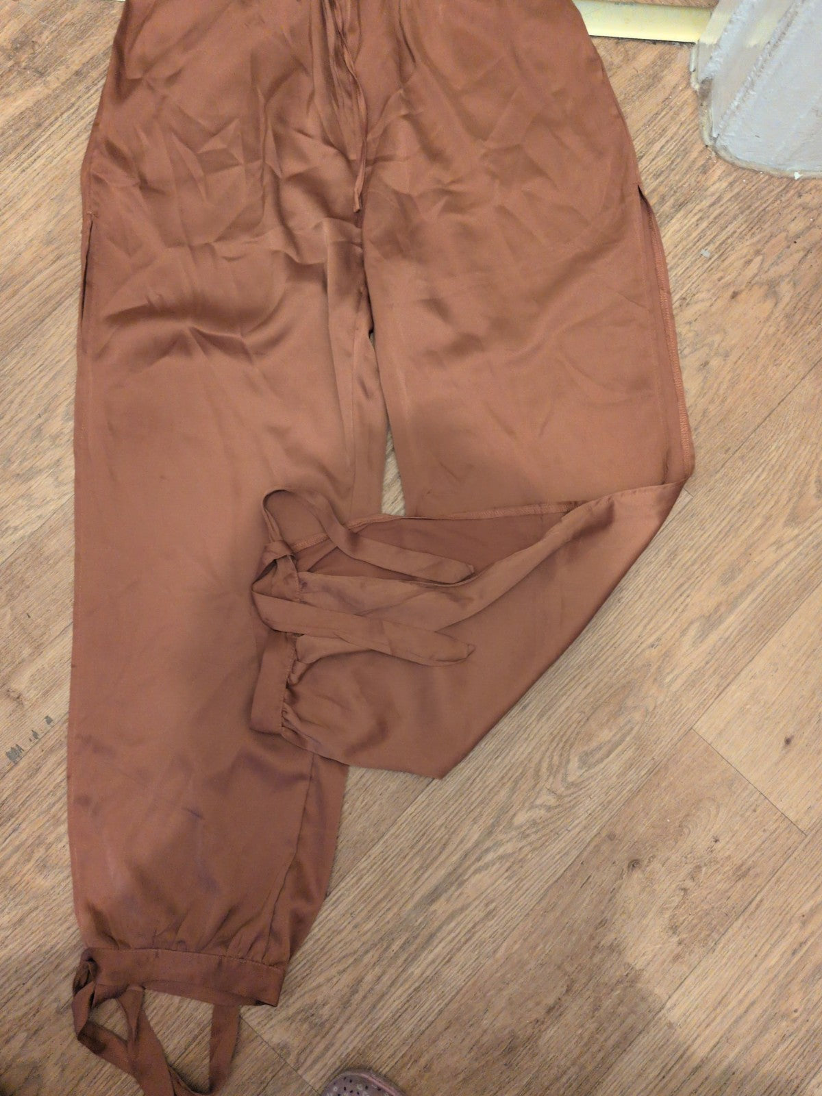 New Feeling Large Brown Elasticated Trousers