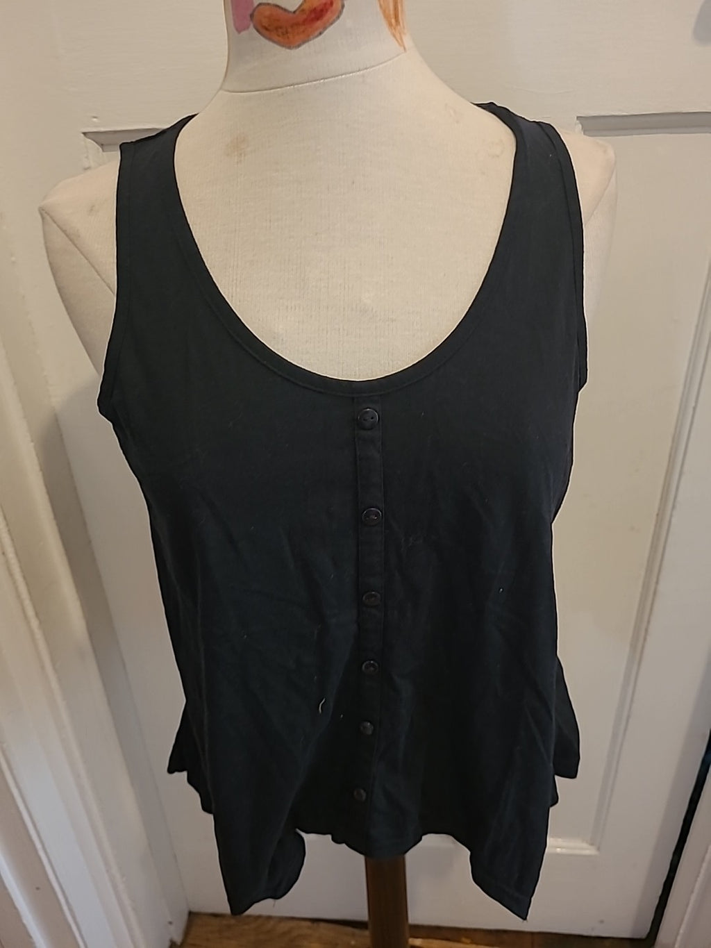 Ladies Store Twenty One Size 12 Black Sleeveless Blouse
