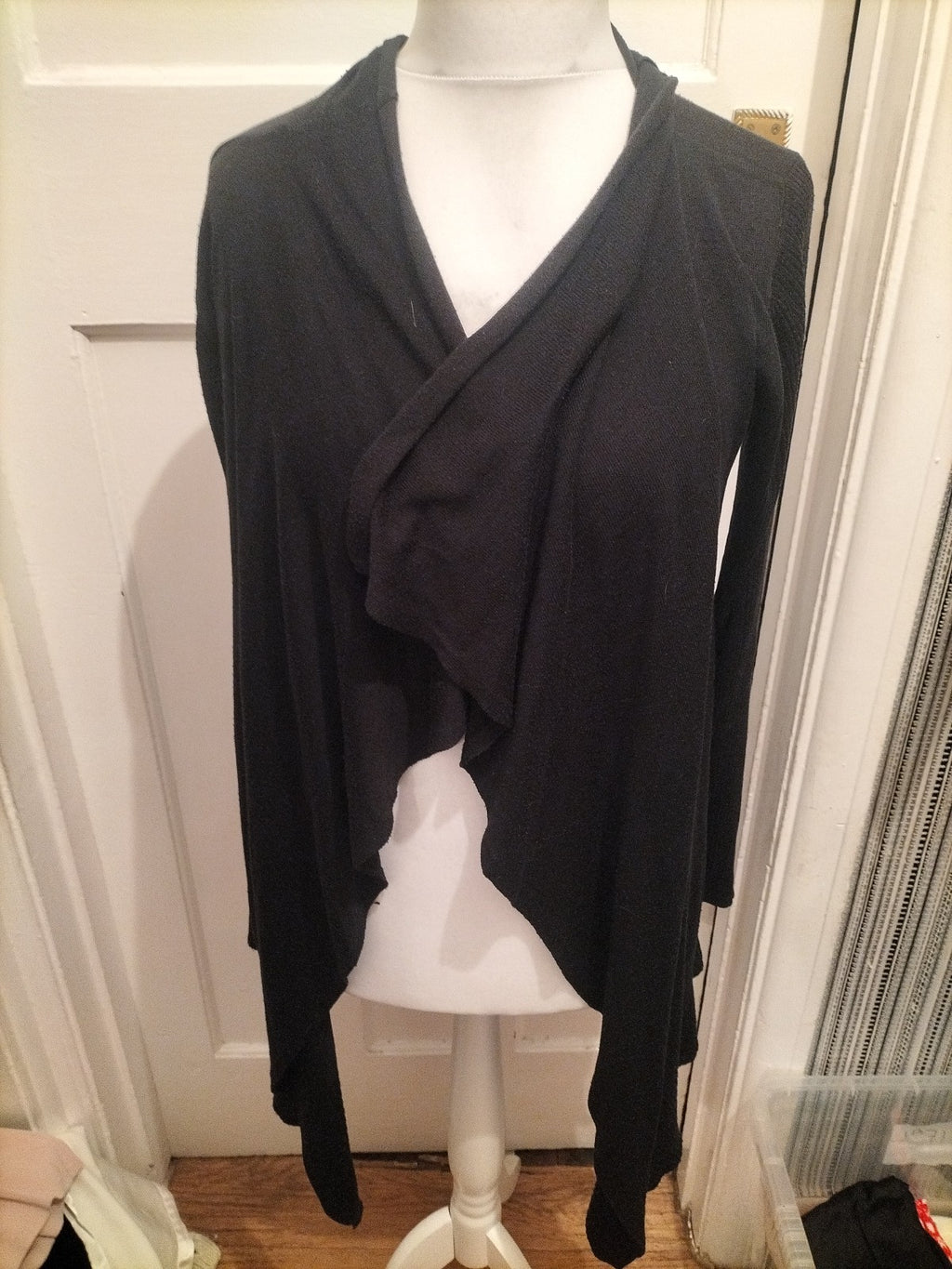 Ladies Primark Size 12 Black Long Sleeved Cardigan