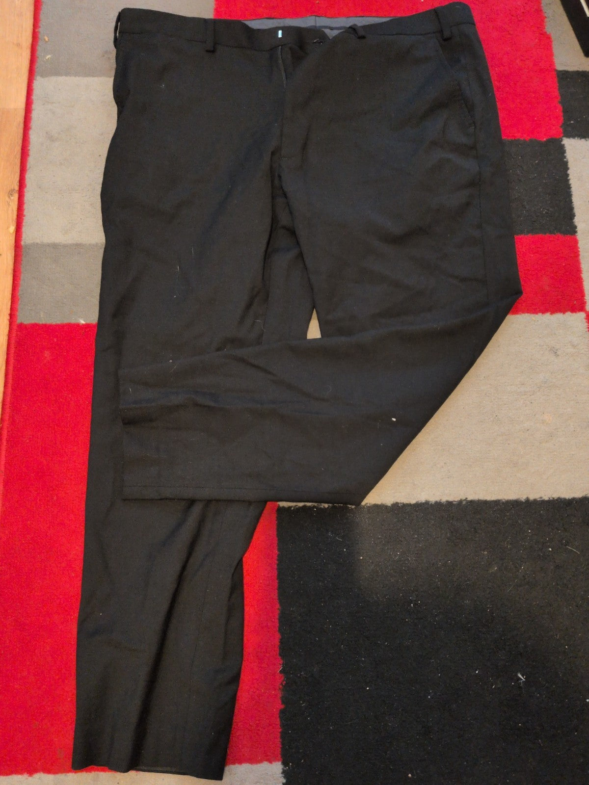 Marks And Spencer 40 Short Black Trousers Smart