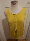 Ladies BHS Size 16 Lime Sleeveless Blouse