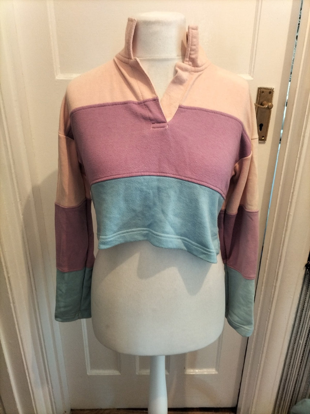 Ladies I Saw It First Size 12 Multicoloured Collared Long Sleeved Top