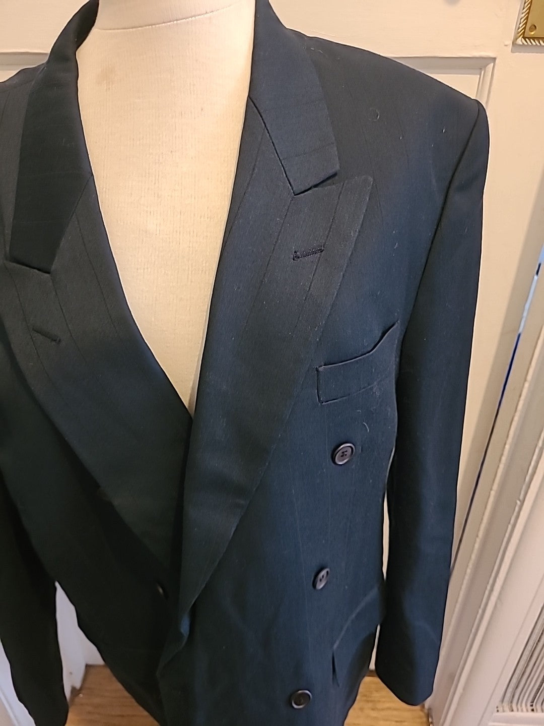 Mens Jonthan Adams Size 46R Dark Teal Suit Jacket Blazer