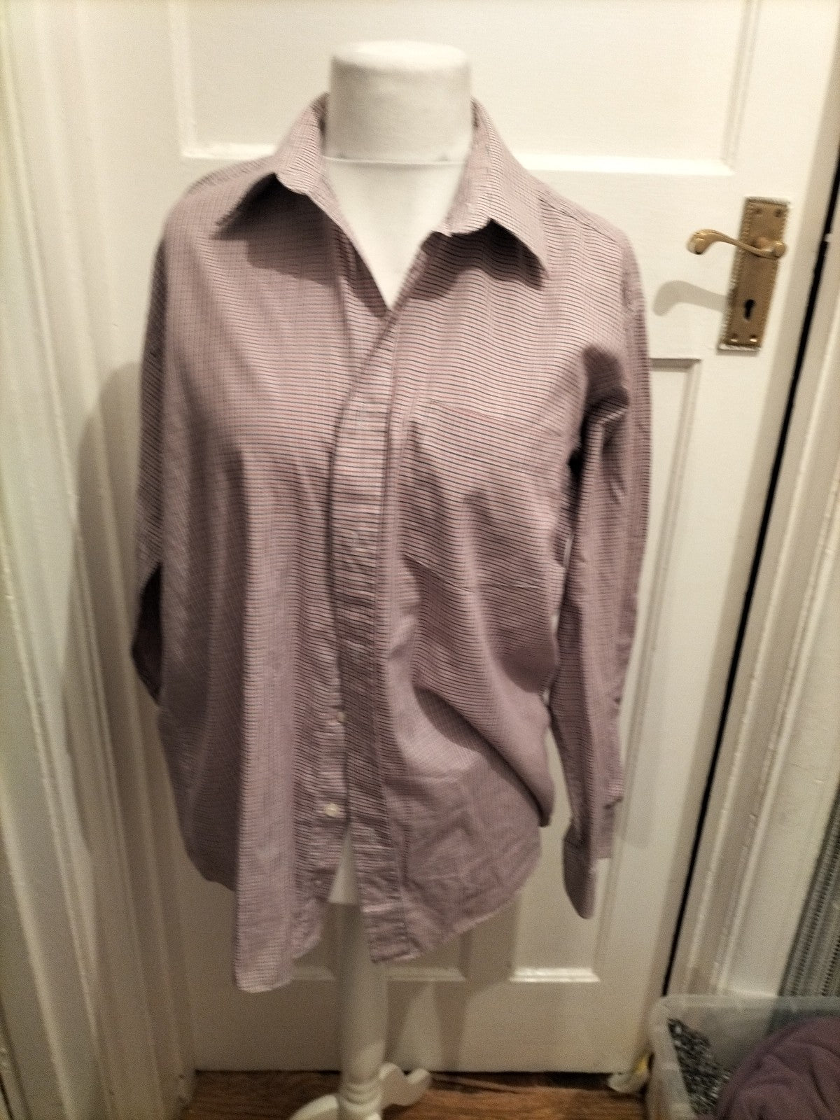 Mens Cedarwood State Size 16.5 Red Check Long Sleeved Shirt