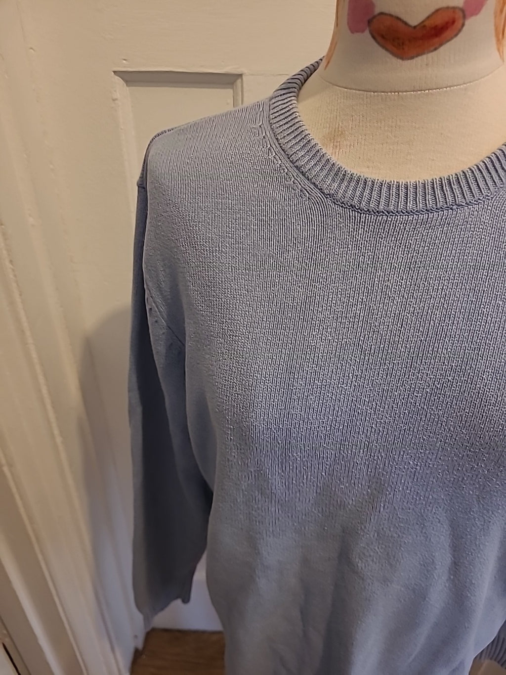 Mens Pale Blue Jumper Maine Size Med