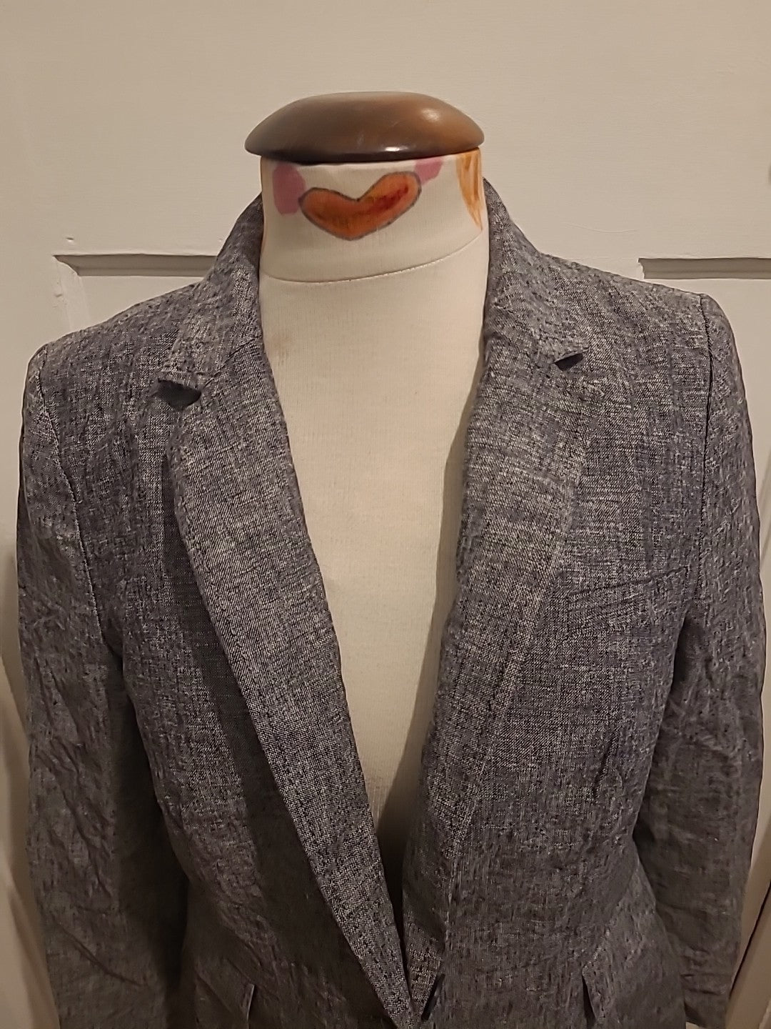 Ladies Tu Size 10 Grey Lined Blazer