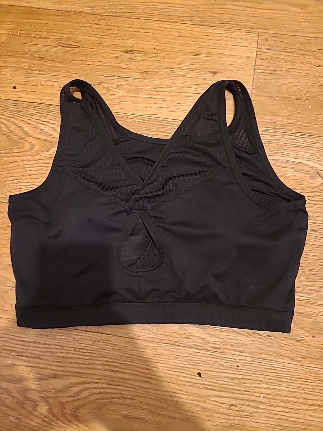 Ladies La Gear Size 10 Black Sleeveless Gym Bra