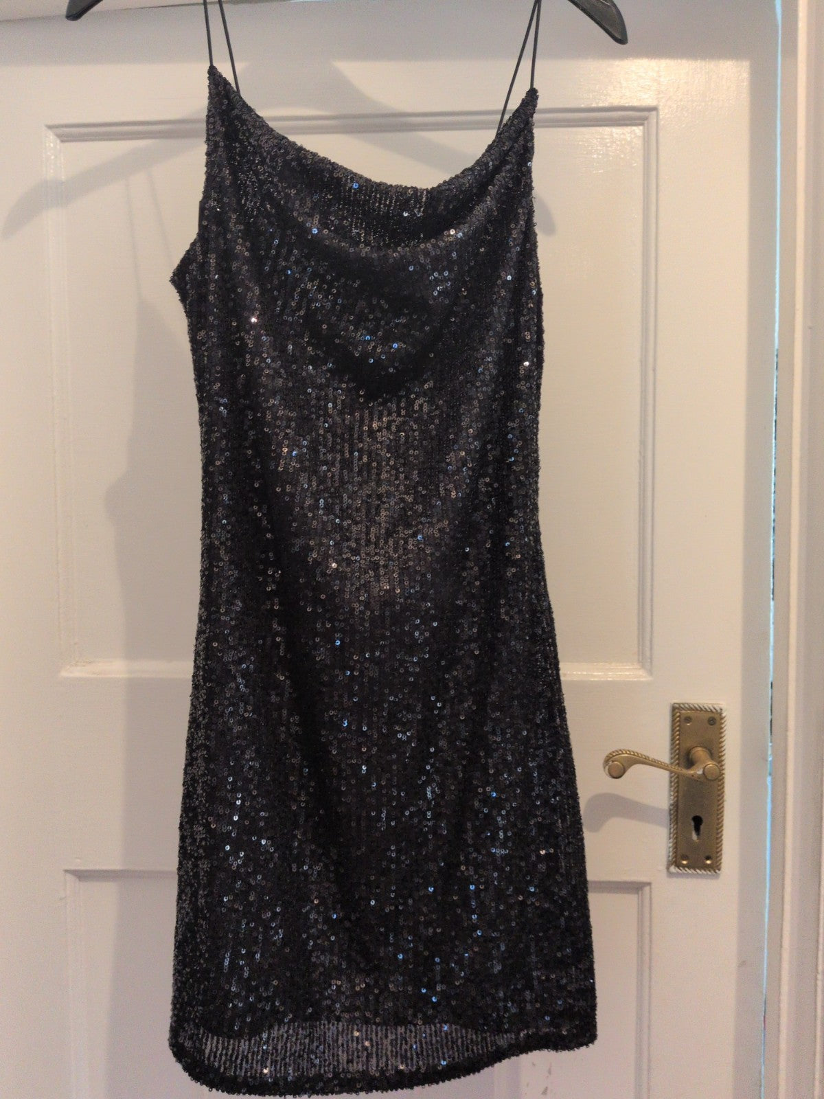 Primark 10 Sleeveless Black Sequin Dress