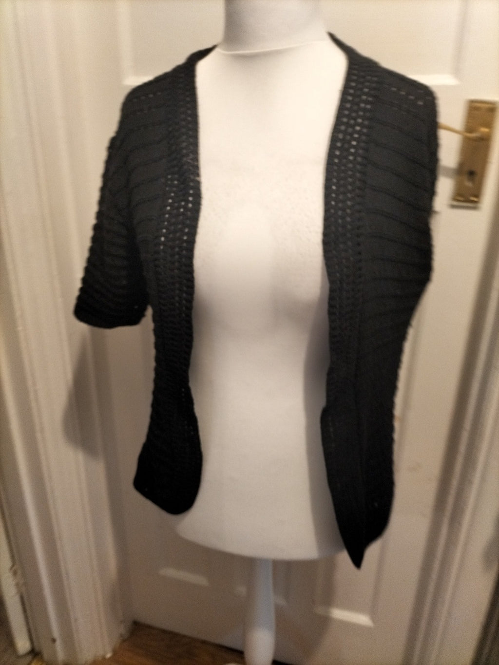 Ladies Smile Wish Size Xl Black Cardigan