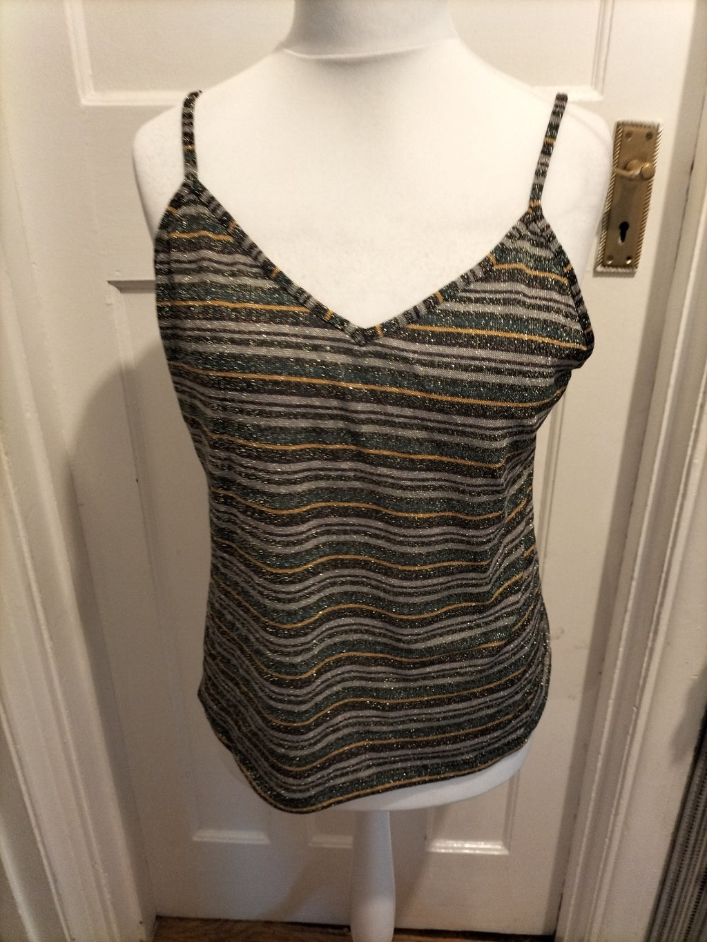 Ladies Tu Size 18 Shimmer Multi Sleeveless Blouse
