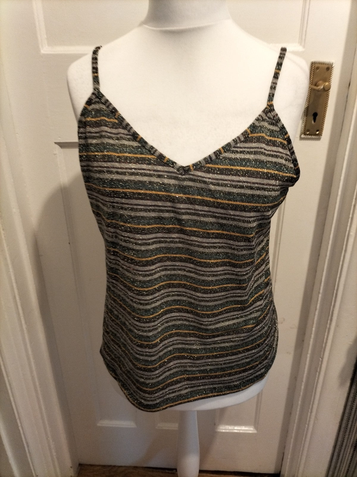 Ladies Tu Size 18 Shimmer Multi Sleeveless Blouse