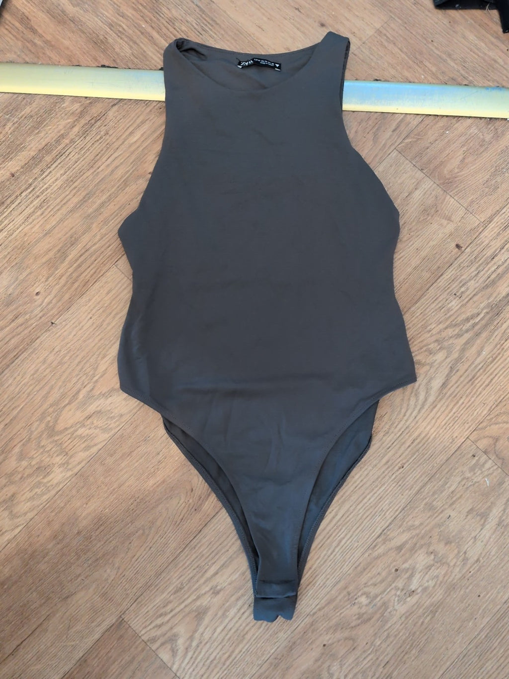 Zara Medium Grey Sleeveless Bodysuit