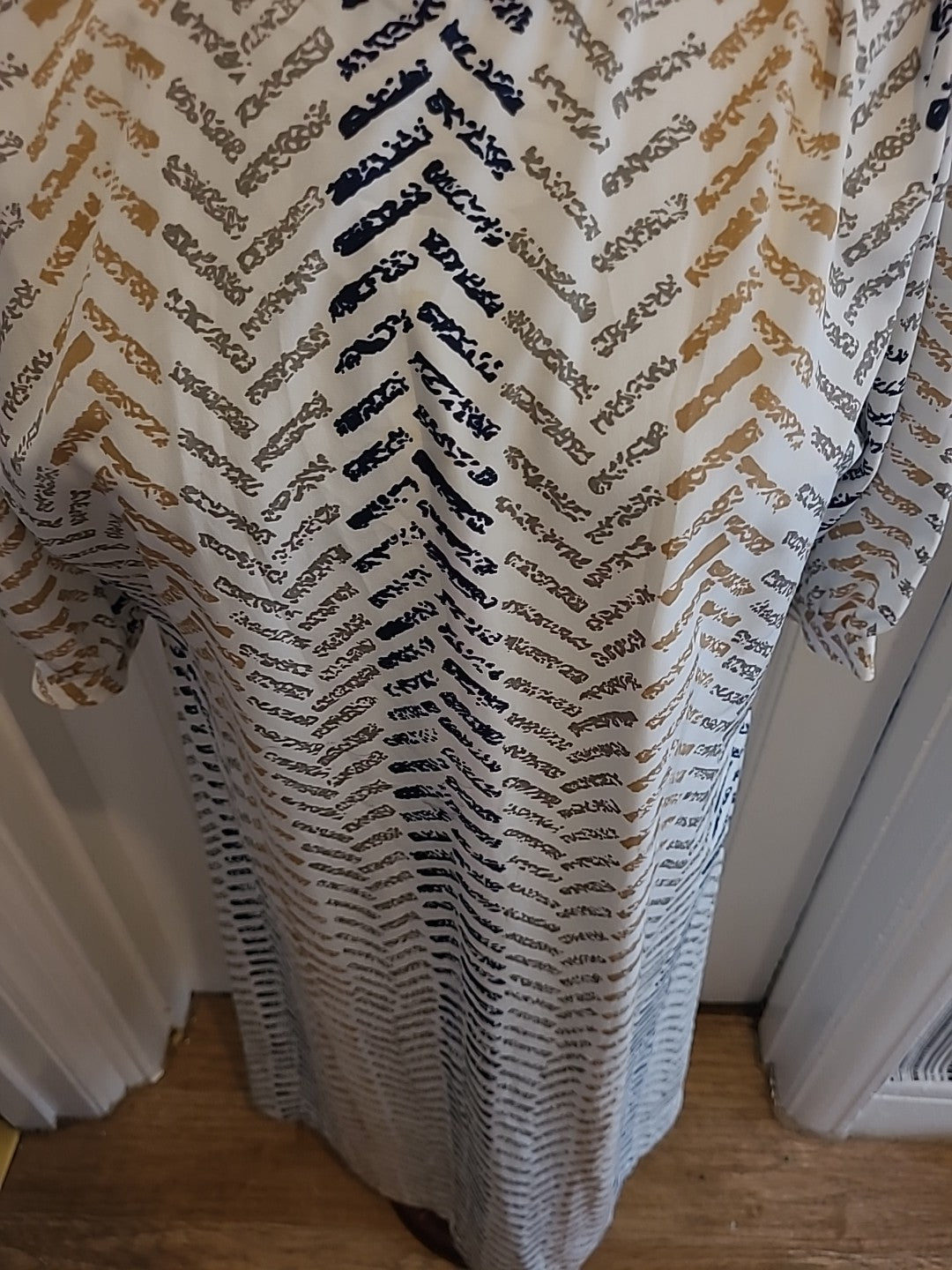 Ladies Alexis Jaf Size Large Multi Coloured Mid Sleeved Long Dress