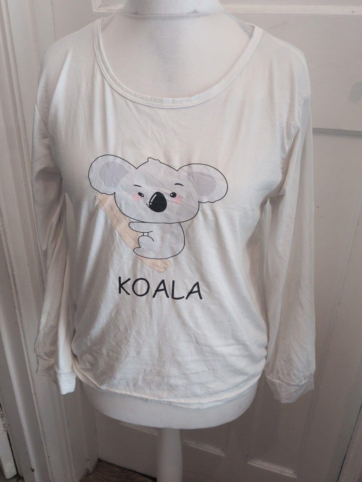 Medium White Koala T-shirt Pyjama