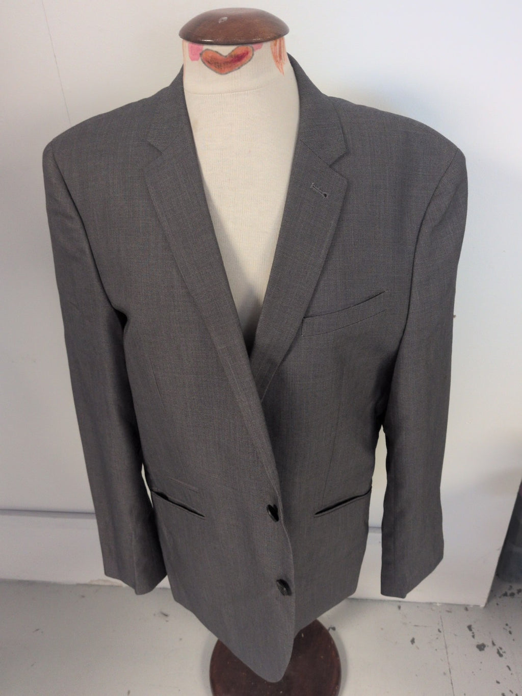 Cedarwood State 44L Slim Fit Grey Suit Jacket