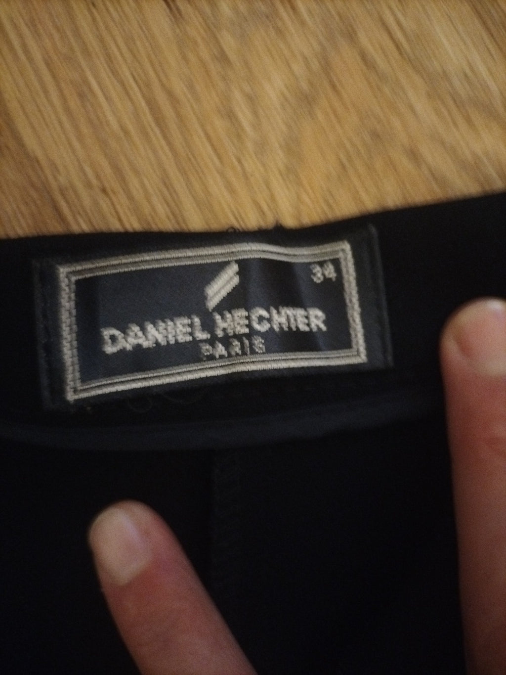 Ladies Daniel Hechter Paris Size Euro 34 Navy Trousers
