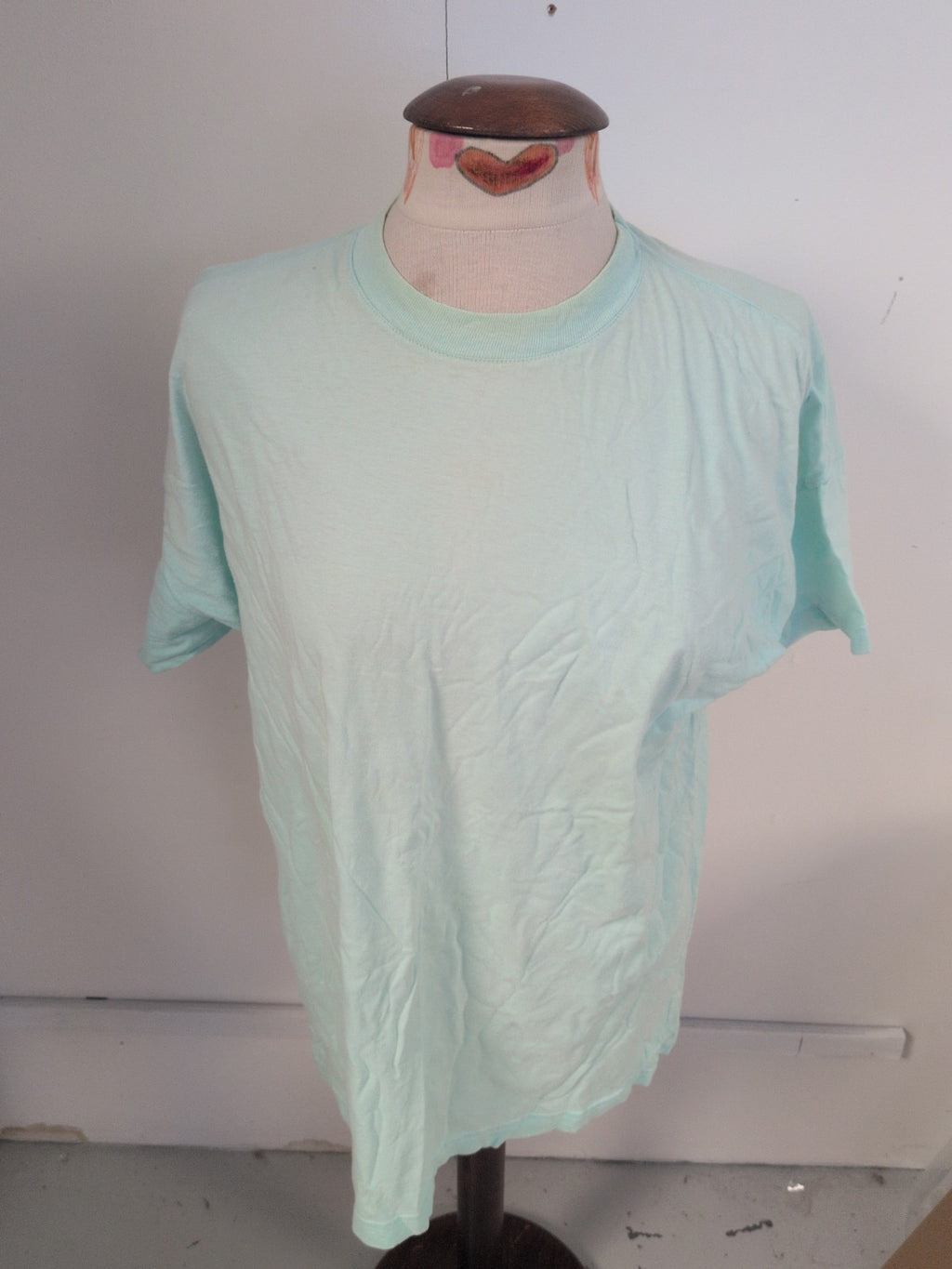 Ladies Large Turquoise Short Sleeve T-shirt