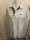 Hugo Boss 2XL Navy And White Short Sleeve Polo