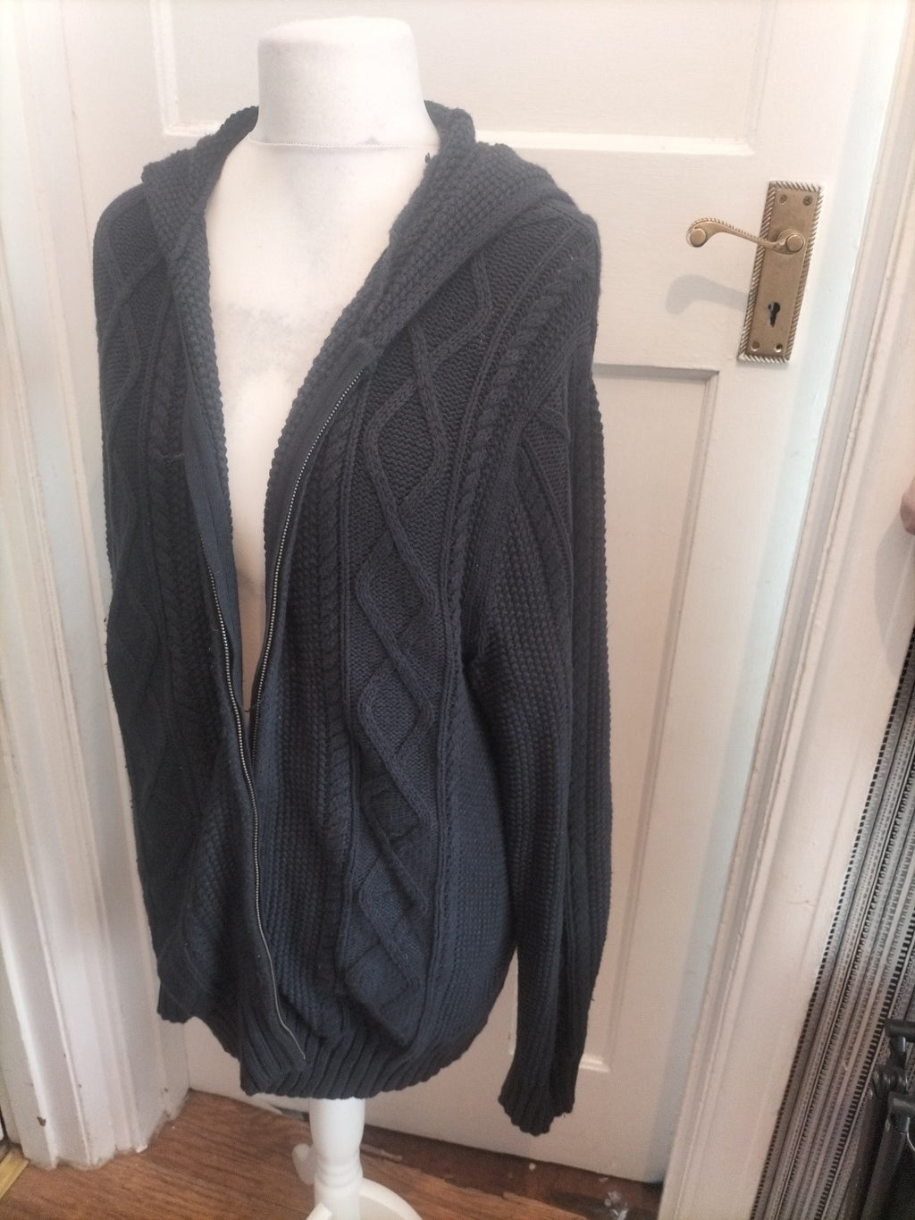 Gap XL Knit Navy Full Zip Hoodie
