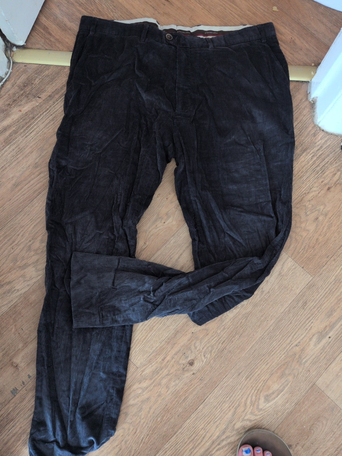 42-44 Navy Coderoy Trousers