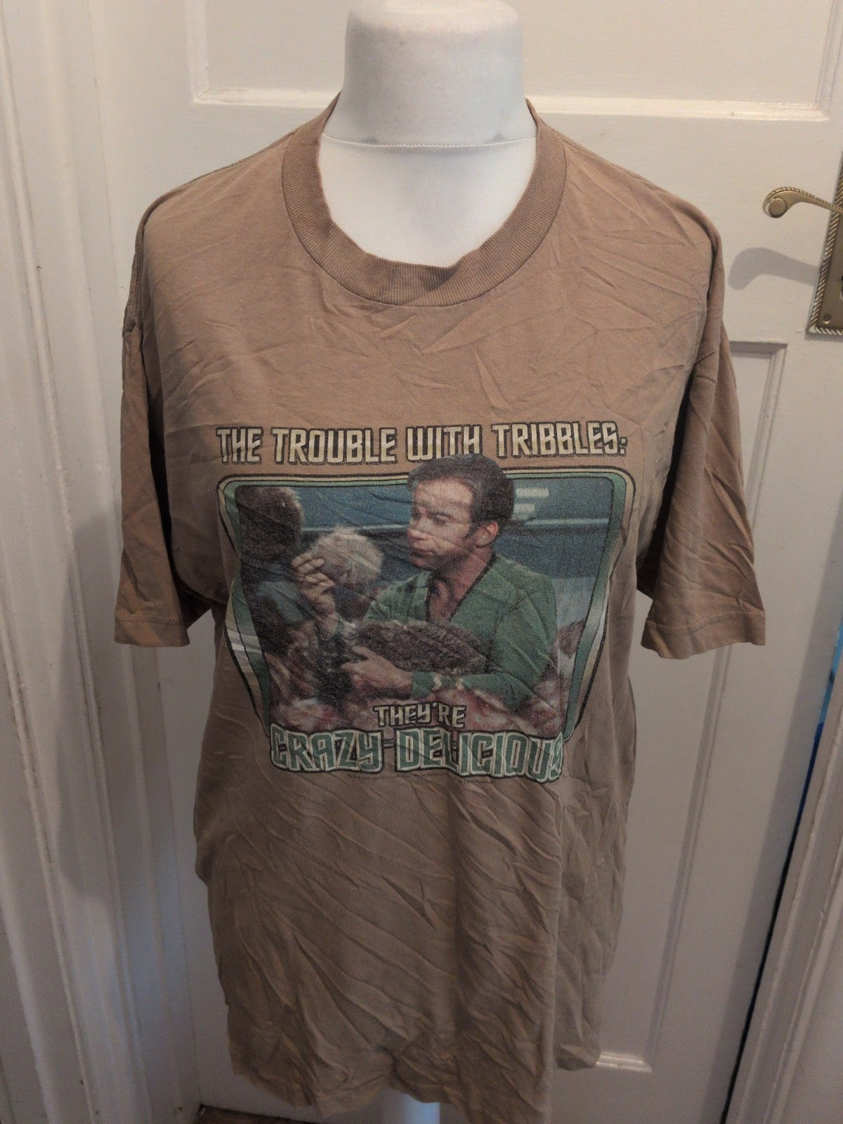 Star Trek XL Brown Printed Short Sleeve T-shirt