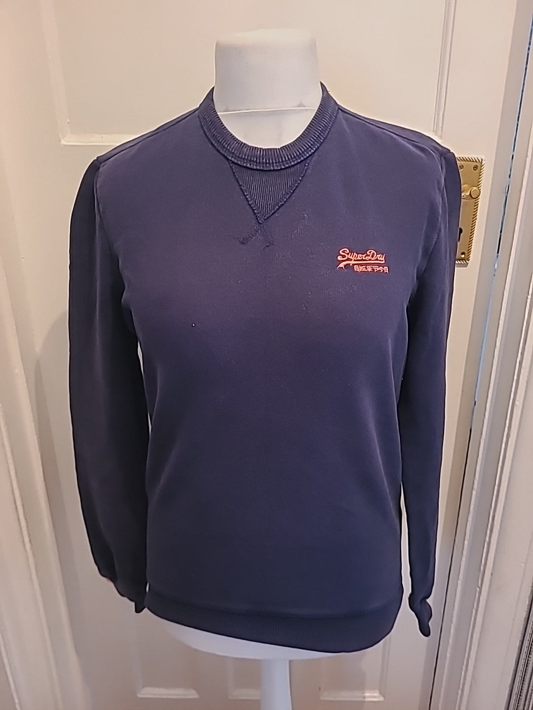 Mens Superdry Size Small Mavy Pullover Jumper