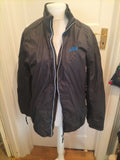 Mens Tokyo Laundry Size Large Charcoal Zipped Rain Coat