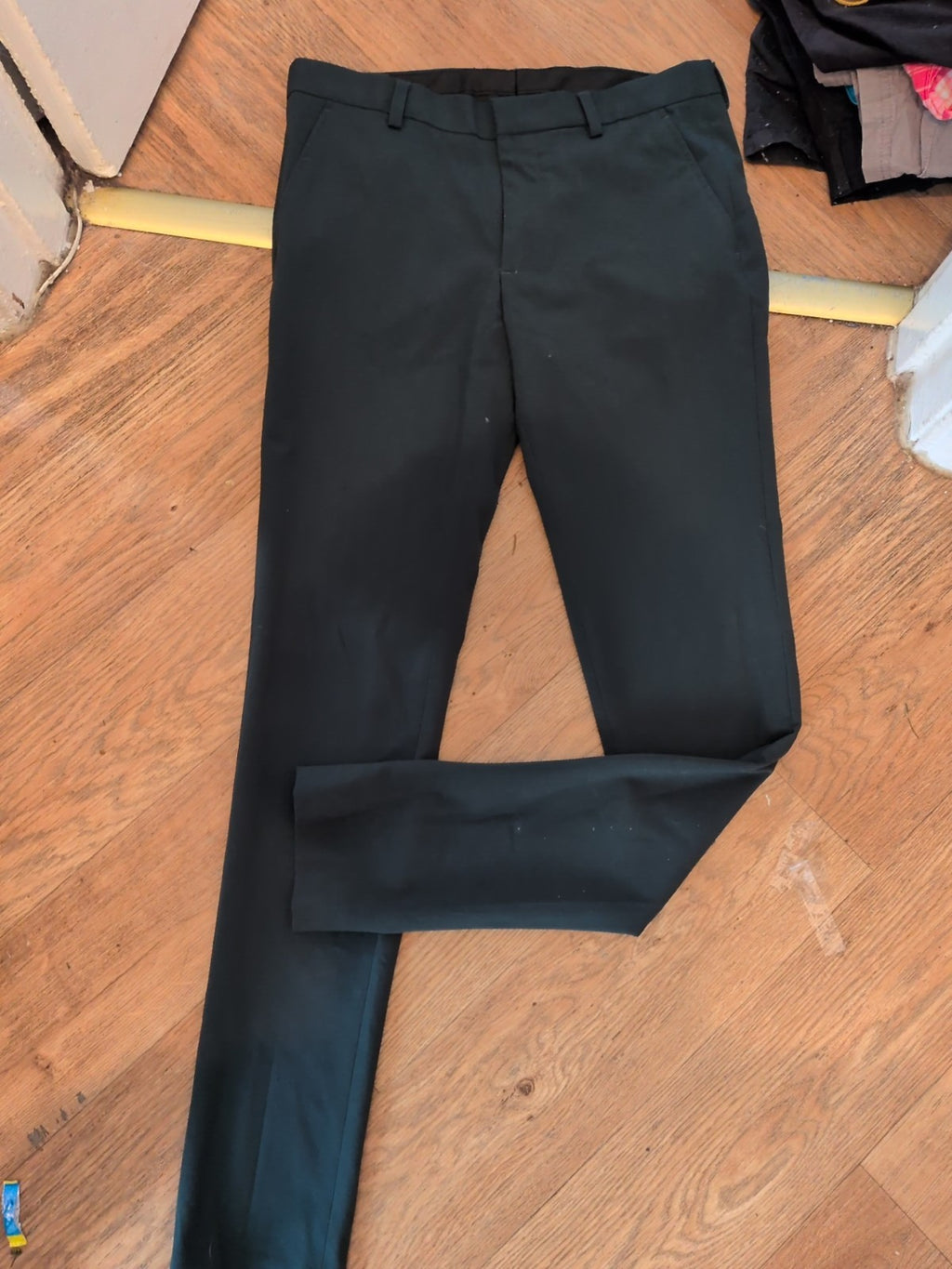 ASOS 30x32 Slim Leg Green Smart Trousers